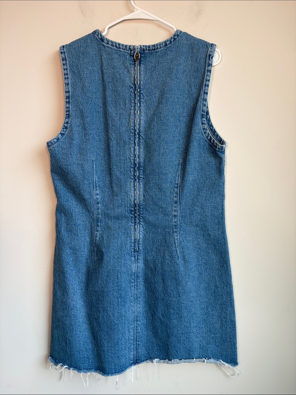 Abercrombie & Fitch Sleeveless Blue Denim Mini Dress - Picture 6 of 6